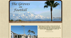 Desktop Screenshot of grovesonfoothill.com